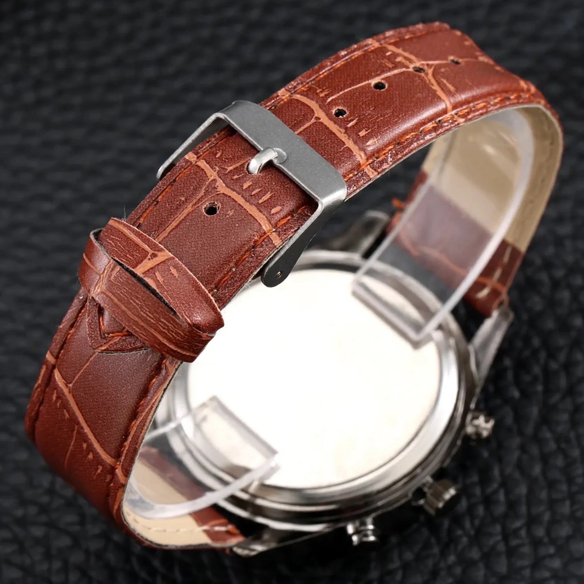 Elegant Men's Quartz Watch & Retro Bracelet Set – Premium Edition - nexivobd