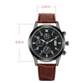 Elegant Men's Quartz Watch & Retro Bracelet Set – Premium Edition - nexivobd