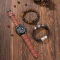 Elegant Men's Quartz Watch & Retro Bracelet Set – Premium Edition - nexivobd