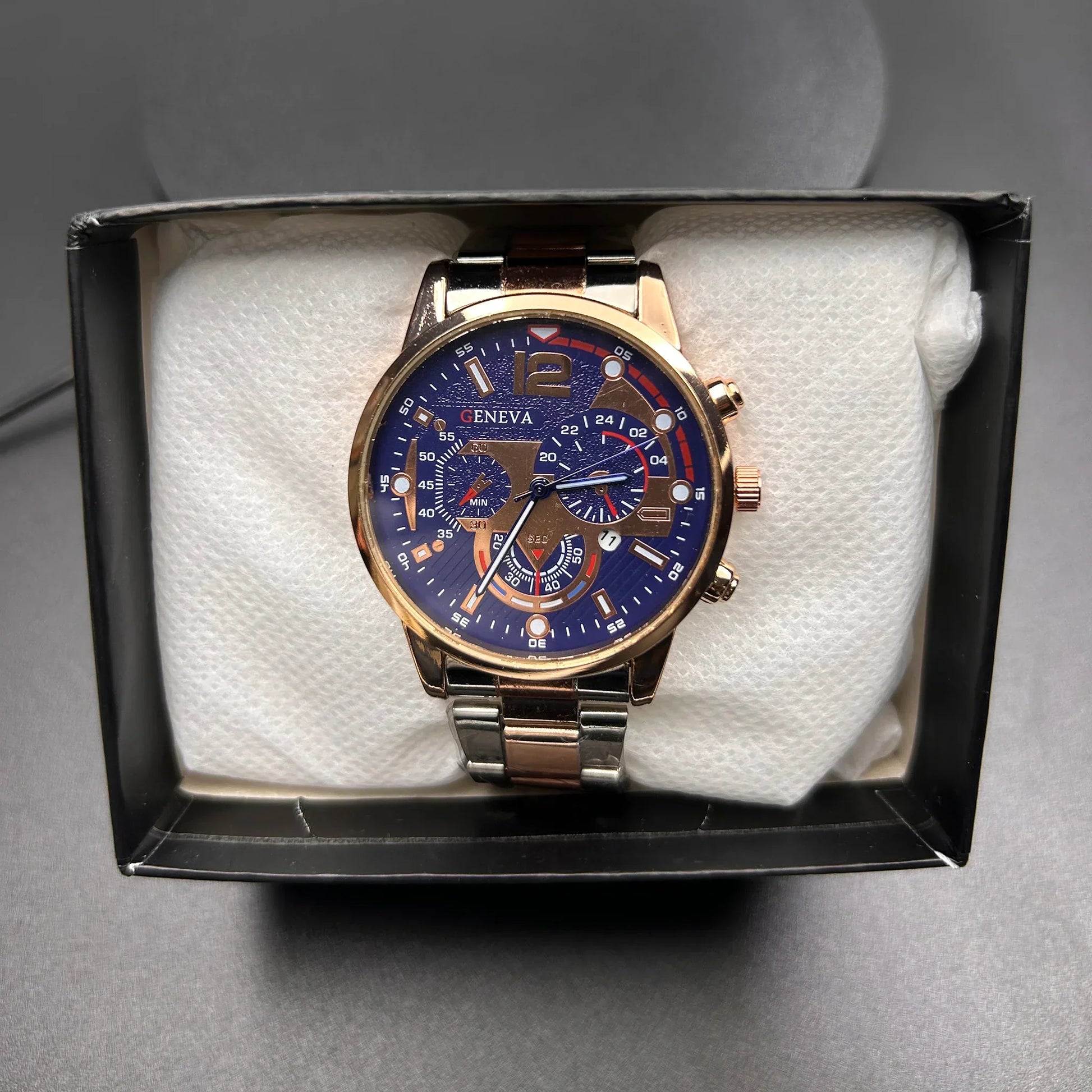 Men Watches Chronograph Stainless Steel Wrist Watches - nexivobd